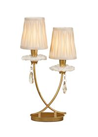 M6296  Sophie Table Lamp 2 Light Gold Painted
